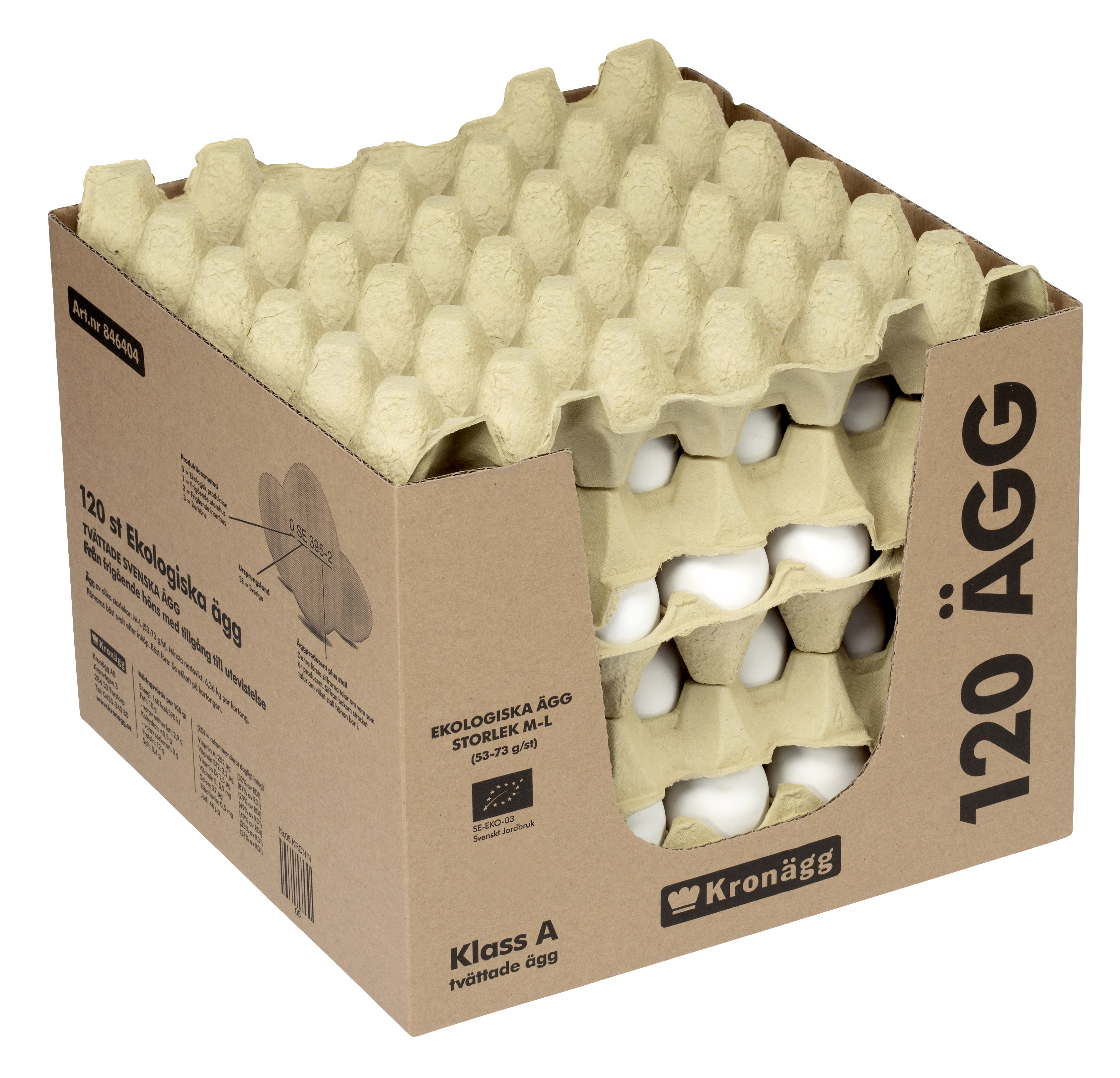 120 ägg (4x30), M-L