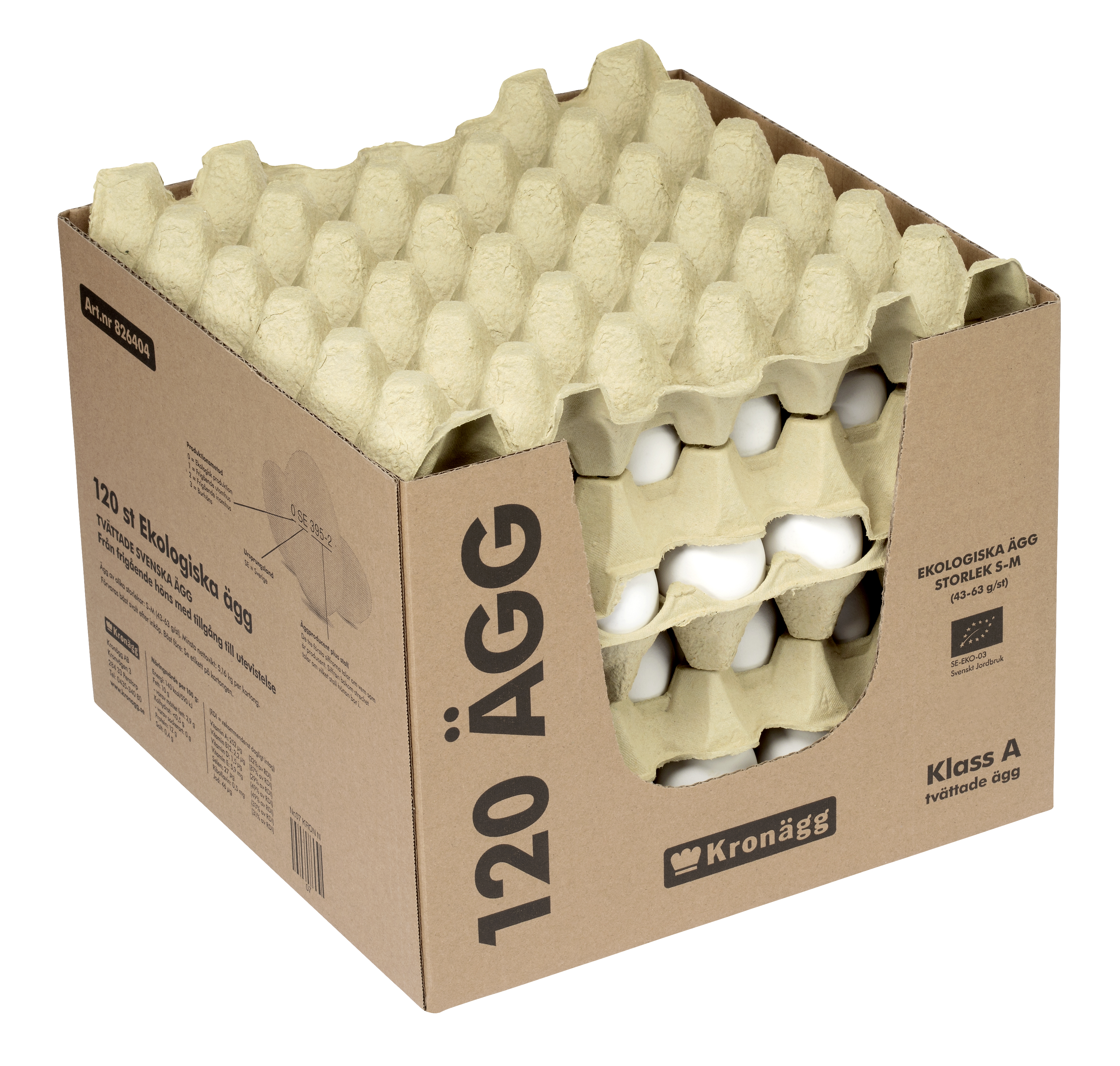120 ägg (4x30), S-M